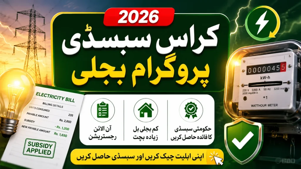 Cross Subsidy Program Electricity 2026