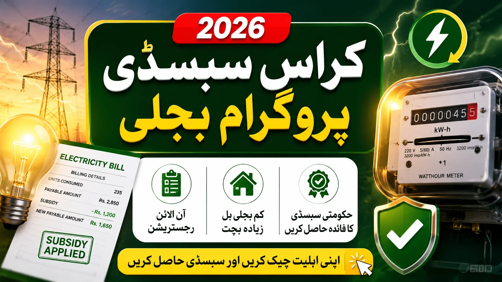 Cross Subsidy Program Electricity 2026