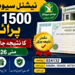 National Savings Announces Rs. 1,500 Prize Bond Draw Results